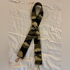 Metallic Camo Crossbody Guitar Purse Strap